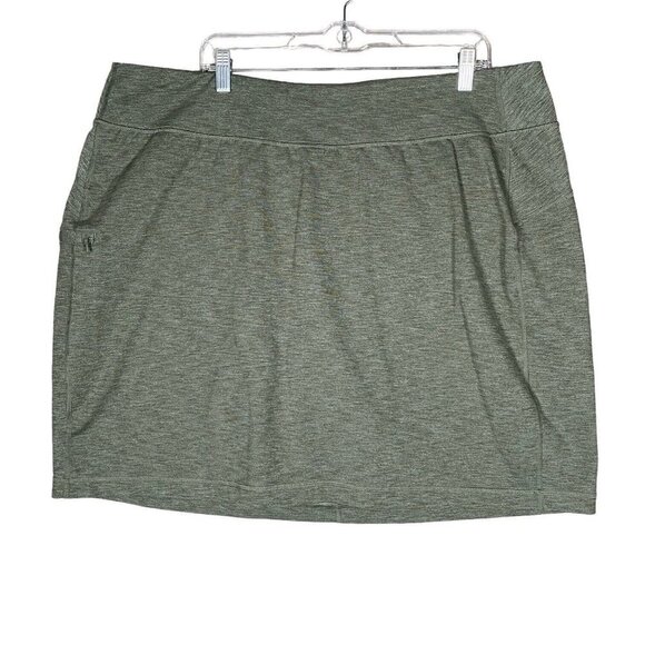 Duluth Trading Co Pants - Duluth NoGa Skort UPF 50 Pockets Green Outdoor Hiking Stretch Skirt